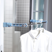 Small travel window frame window drying rack window sill window non-perforated hanger indoor 5-hole drying rack balcony