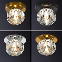 Nordic light luxury crystal modern simple creative downlight embedded foyer entrance porch light corridor light
