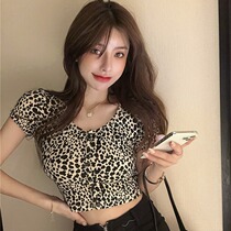 Vanya BAO WEN Short Sleeve T - shirts in summer Han stylish sexy menu with a short Lu navel sweater
