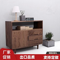 Zhangs wood industry Nordic sideboard solid wood locker porch cabinet display cabinet Japanese kitchen storage cabinet White Oak