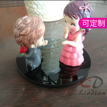 Black acrylic circle Organic glass plate Diameter 85mm thickness 6mm can be customized in any size