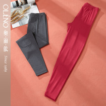 Oleno Olinon ladies warm pants autumn pants women graphene velvet warm thick autumn and winter wearing leggings single pants