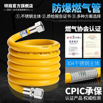 Special road 304 stainless steel corrugated gas pipe Gas pipe Natural gas pipe Water heater gas stove accessories hose