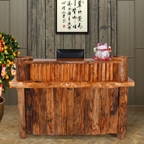 Log furniture full solid wood personality original ecological cashier modern simple Chinese log characteristic cashier