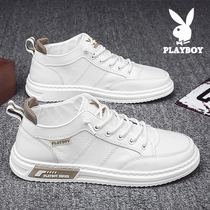 Flowers Playboy Men Shoes Summer 2022 New Casual Trends 100 Hitch White Shoes Mens Board Shoes Sport Little White Tide Shoes