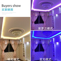 LED Trichromatic Spotlight With Home Mounted Ceiling Concealed Groove Light Strip Chametz Light Strip