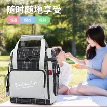 Street trendy cool bento bag Insulation fresh bag Leak-proof ice bag Double insulation lunch bag Picnic lunch box bag