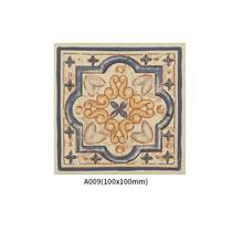 European-style matte small tiles 100x100 toilet tile kitchen dining room flower piece antique brick kitchen waist line