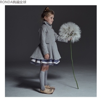 British imported JESSIE AND JAMES princess wool coat girls childrens autumn and winter woolen coat 4-9 years old