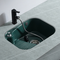 Ceramic Laundry basin Colour in-stage basin Embedded pool Home with washboard Balcony Ink Green Pink Super Deep Water Tank