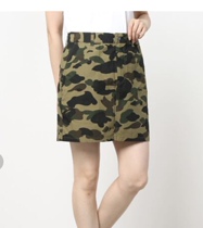(Domestic Spot) Snow State Sauce Japan Bape Women Dress Olet Camaraise heads small Pets Short skirts