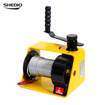 Self-lock hand winch turbo worm windlass with brake heavy hand winch tractor small hanger