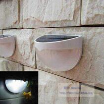 Solar Power Panel 6 LED Fence Gutter Light Outdoor Garden