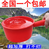 Big red kitchen household round handle plastic water spoon no smell industrial water scoop thickened fall resistant clinker water scoop