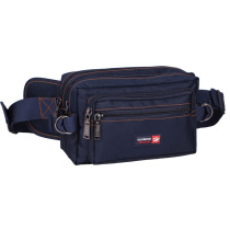  Korean version of the new mens fanny pack multi-function mens cash register bag wallet womens outdoor sports fanny pack messenger bag