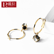 Dela 925 Silver Needle Pendant Earrings Earrings Female Simple Fashion Temperament Advanced Sense Earrings