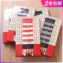 Mens cotton striped panties Simple stretch boxer comfortable and breathable boxer independent packaging S1778