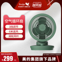 Midea Group Bugu air circulation fan Desktop portable electric fan Household dormitory office retro turbine fan blade