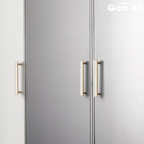 Georgi wardrobe door leather handle Gold light luxury drawer cabinet door handle Simple Nordic modern