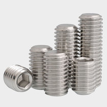 M3M4M5M6M8x3-60 201 stainless steel hexagon socket flat end set screw headless screw machine top wire