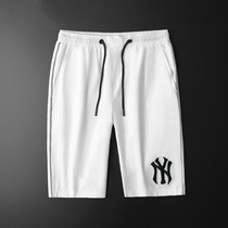 Casual Shorts Mens Summer Thin trendy sports outwear 5 out of 5 Pants Tide Cards High-end Ice Silk Men 50% Pants