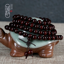 Old material full of Venus small leaf red sandalwood 8mm 108 beads men and women bracelet collection f026a9
