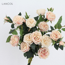 Lancol Eurostyle Retro Emulation Flower Lace Small Rose Living Room Placement Flower Wedding Decoration Flower Photography Fake Flowers