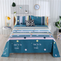 Pure cotton old coarse cloth sheets single single student dormitory double household thickened cotton Kang single three-piece summer