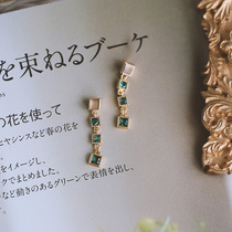 Silver home s925 sterling silver pin earrings womens long temperament niche design advanced sense retro simple earrings earrings