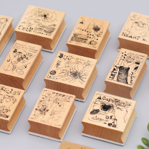 WEEK BAR hand account Wooden seal beauty sports series Hand account material tools Hand account diy decoration