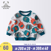 Boy sweaters loose spring clothes Rabbi tree children cartoon top baby casual coat mens baby jumper