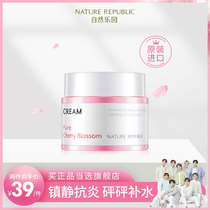 Nature Paradise Cherry Blossom Cream Womens Natural Republic Nicotinamide Moisturizing Cream Hydrating yellow skin brightening 55ml