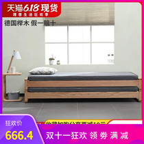 Single bed sofa bed folding Nordic Wood small apartment living room multi-function double bed bed 1 5 meters dual use