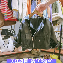 Childrens clothing Boys leather coat 2019 new Korean version of the tide spring and autumn childrens casual handsome jacket jacket