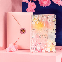Sakura birthday card custom employee greeting card Custom birthday greeting word creative high-end blessing thank you card