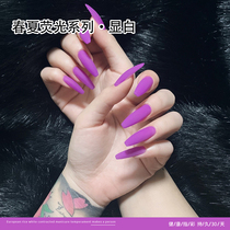 Summer fluorescent pink nail polish 2020 new fashion color matte matte matte matte nail shop special phototherapy glue