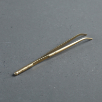 Mu tea man tea clip copper tea clip wash cup clip kung fu tea tweezers tea cup copper tea clip tea accessories tea ceremony iron clip