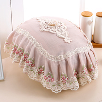 Rice cooker dust cover Rice cooker cover Lace fabric Tea set cupboard Kitchen storage box cover cloth Pot cover towel