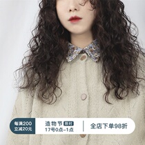 Fine points of the moon from the clouds flowers and wind 2021 spring new retro port wind fashionable long-sleeved floral shirt women