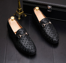 Tide Cards Business Positive Dress Casual Leather Shoes Han Edition Fashion Trends Driving Shoes A Foot foot Lazy Man Inn Wind Mens shoes