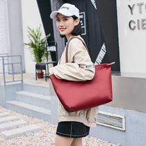 Net Red Travel Bag Woman Short Trip Cute Single Shoulder Bag Large Capacity Light Minimalist Waterproof Hand Foldable Luggage Bag