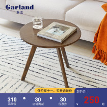 Garland Japanese pure solid wood side red oak walnut coffee table living room furniture creative modern minimalist side table