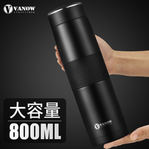 British vanow 800ml large capacity large high-end thermos cup Men and women custom lettering tea cup water cup