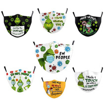 Christmas 3D digital printing cotton mask adult and child