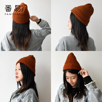 Gold coin exchange knitted wool hat sweet and cute tide bag head cold hat Korean version of Joker men and women melon hat
