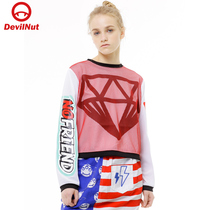 DEVIL NUT Tide Cards Demons High Waisted Womens Clothing PARTY SFV