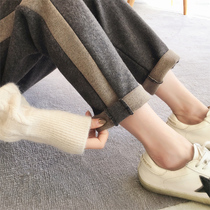 Pregnant women leggings padded velvet pants wear autumn and winter fashion maternity pants winter warm pants cotton trousers