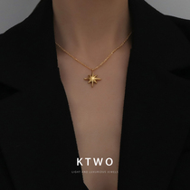 South Koreas new light luxury comet collarbone necklace female niche design sense fashion temperament simple Net red tide cold wind