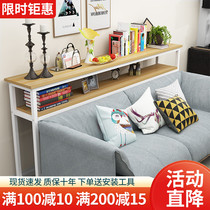 Sofa rear shelving bedside Bedside Nip Table Bedside Narrow Shelf Bed Tailback Cabinet long Bar Several Heating sheet Disposal Plates