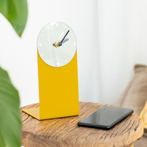 Nordic ins metal table clock ornaments Creative living room clock simple modern clock Bedroom silent table clock jewelry